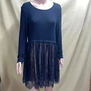 Bailey44 Hadarah Layered Lacework Dress black women’s size large petite Anthro